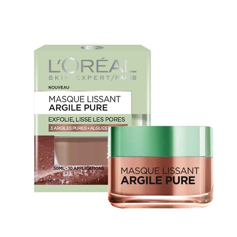 L’OREAL Masque Lissant 3 Argiles Pures & Algue rouge
