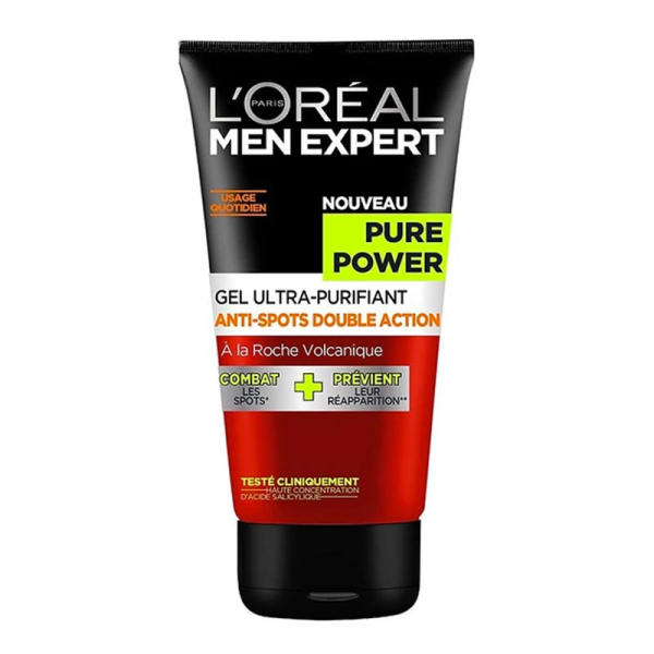 L Oreal Men's Expert Pure Power Test L'OREAL Men Expert Pure Power Gel Ultra-Purifiant Anti-Spots