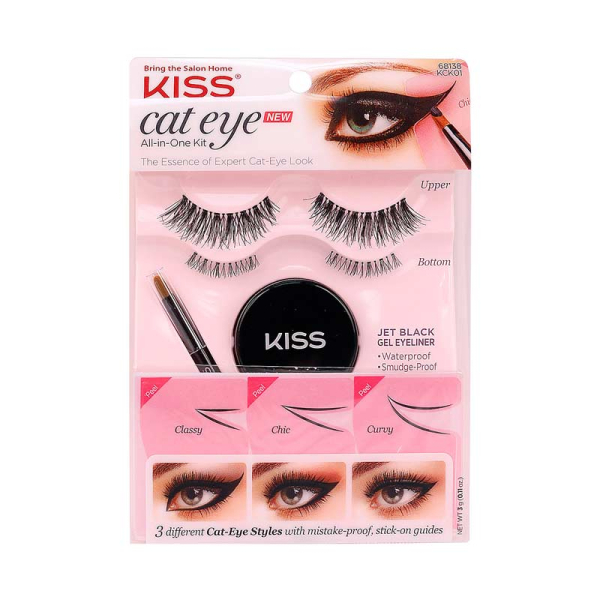 Kit Faux Cils 3D + Colle Eye-liner 2 En 1 - Neuf, Effet Naturel, Idéal Pour Un Regard Intense
