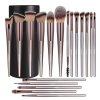 Set de 18 pinceaux Champagne Gold teint & yeux BS