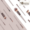 Set de 18 pinceaux Champagne Gold teint & yeux BS