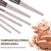 Set de 18 pinceaux Champagne Gold teint & yeux BS