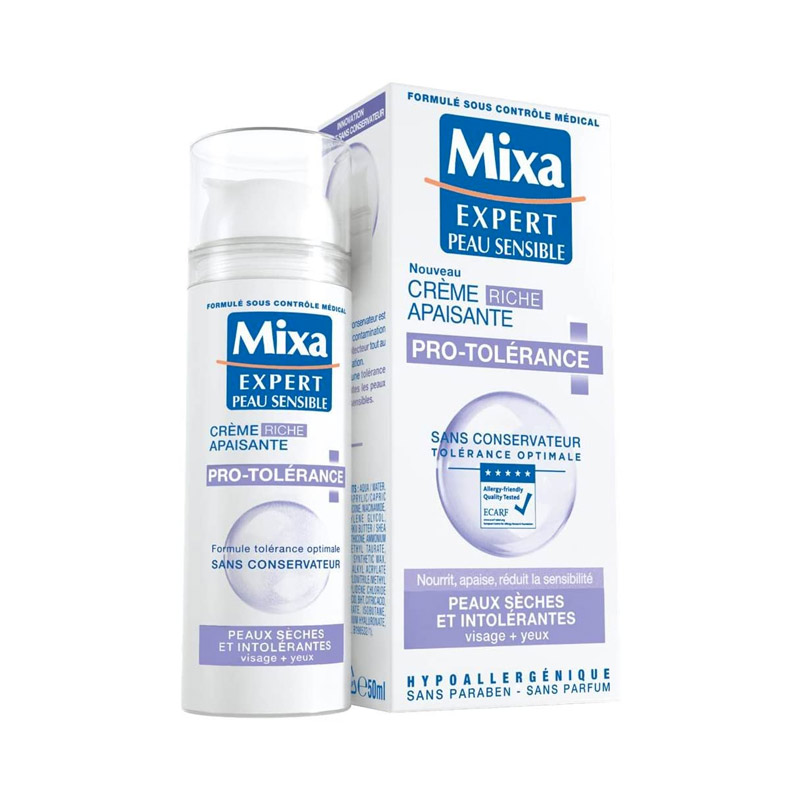 MIXA Crème Riche Hydratante Apaisante Pro-Tolérance