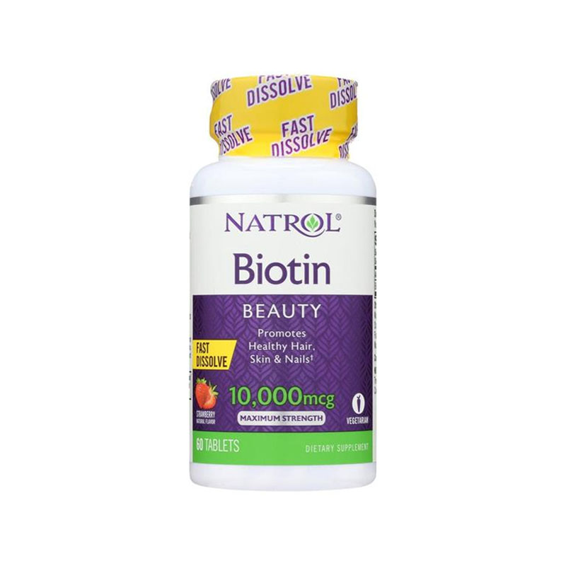 Comprimés De Biotine 10,000 Mcg Oxford Vitality - 120 Comprimés, Pour Cheveux Et Peau, Neuf