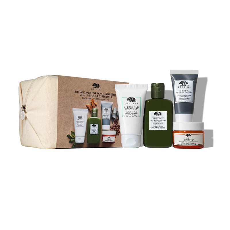 Origins Exclusive The Answer for Travel-Stressed Skin in-Flight Essentials