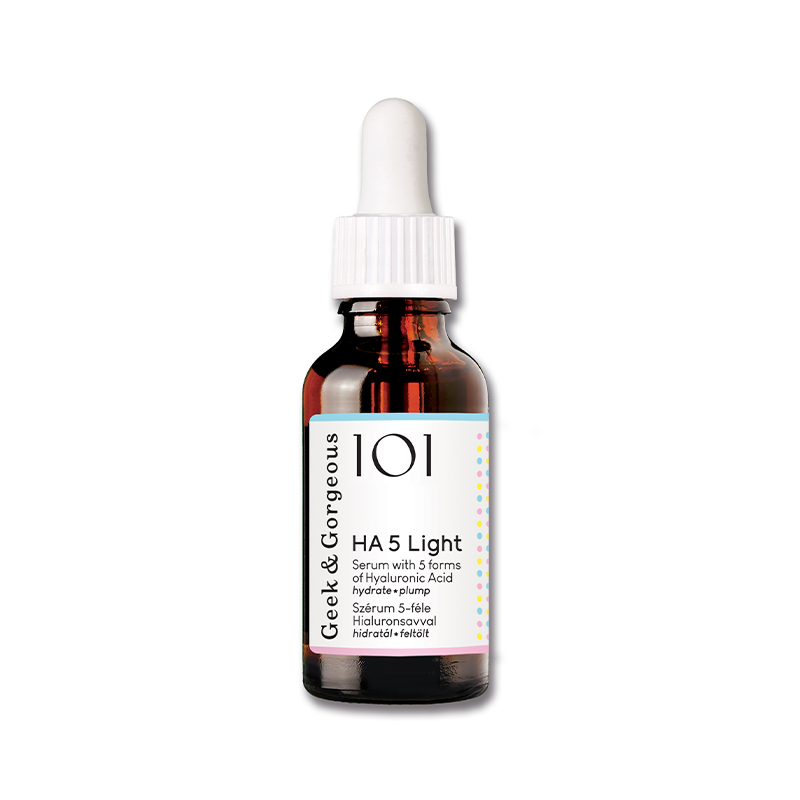 GEEK & GORGEOUS 101 HA 5 Light 5 Formes Acide Hyaluronique en Sérum