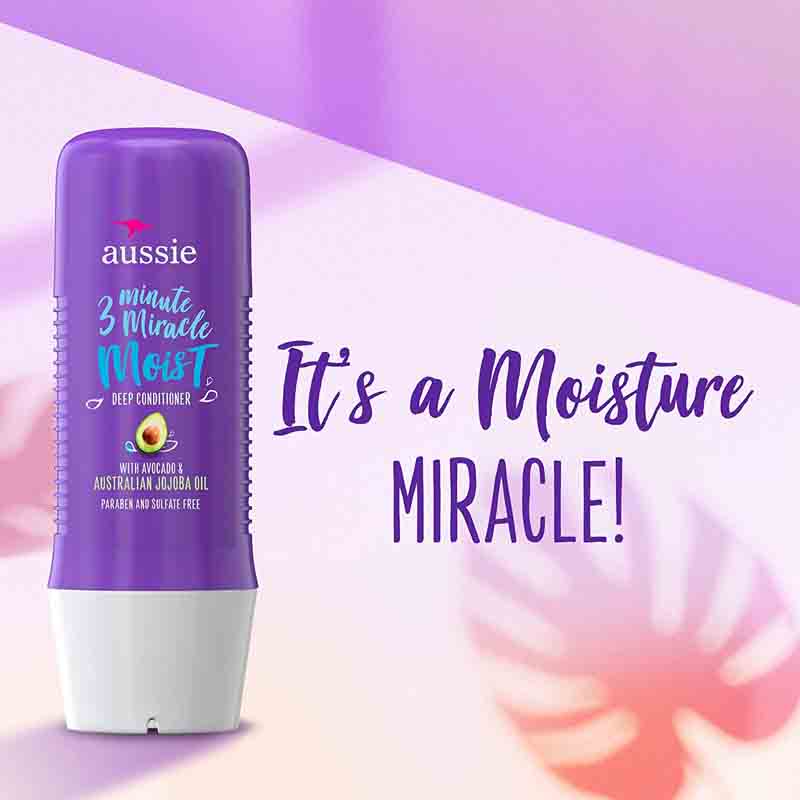 AUSSIE Moist 3 Minute Miracle Deep Conditionner Soin Intensif