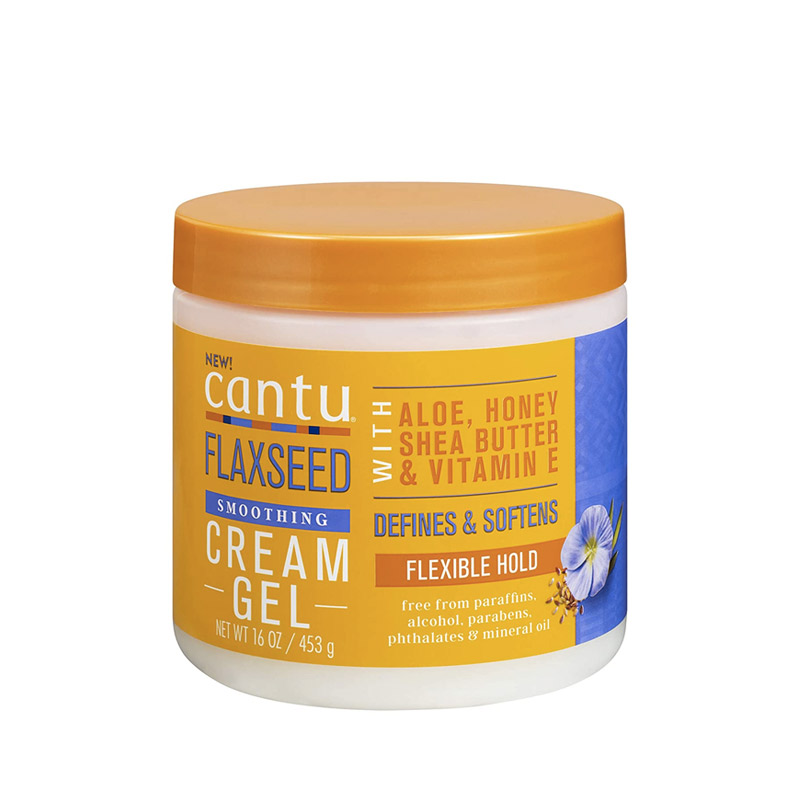 CANTU Flaxseed Aloe Honey Shea Butter & Vitamin E Gel Crème Définissante Pour Boucles