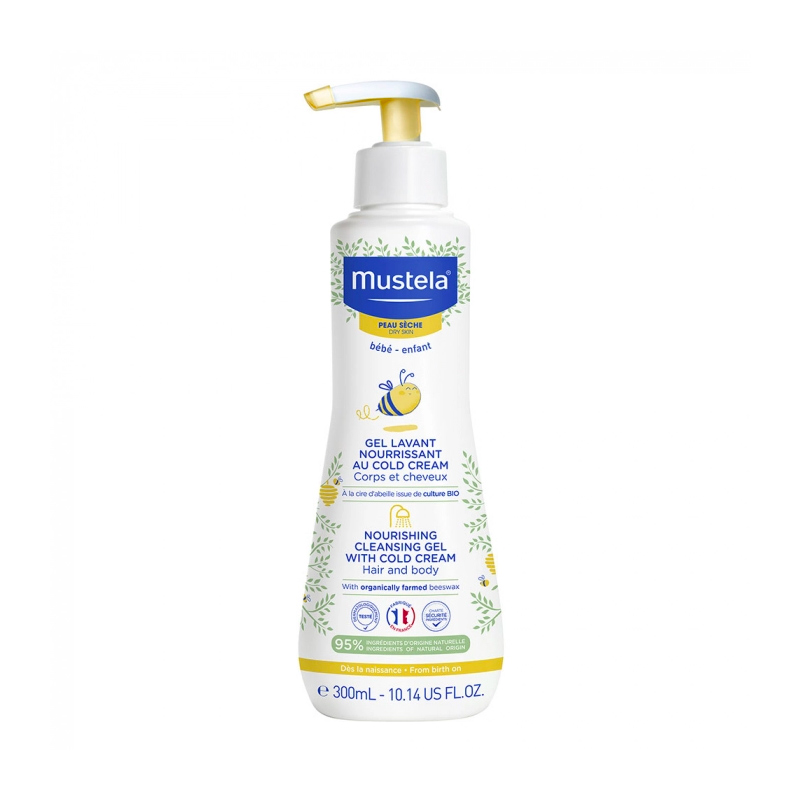 MUSTELA Gel Lavant Nourrissant au Cold Cream Corps et Cheveux Bébé & Enfant