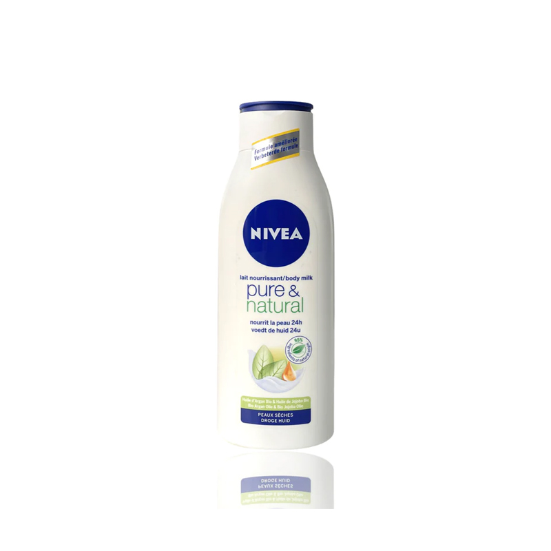 NIVEA Pure Natural Lait Nourrissant à l'Huile d'Argan Jojoba