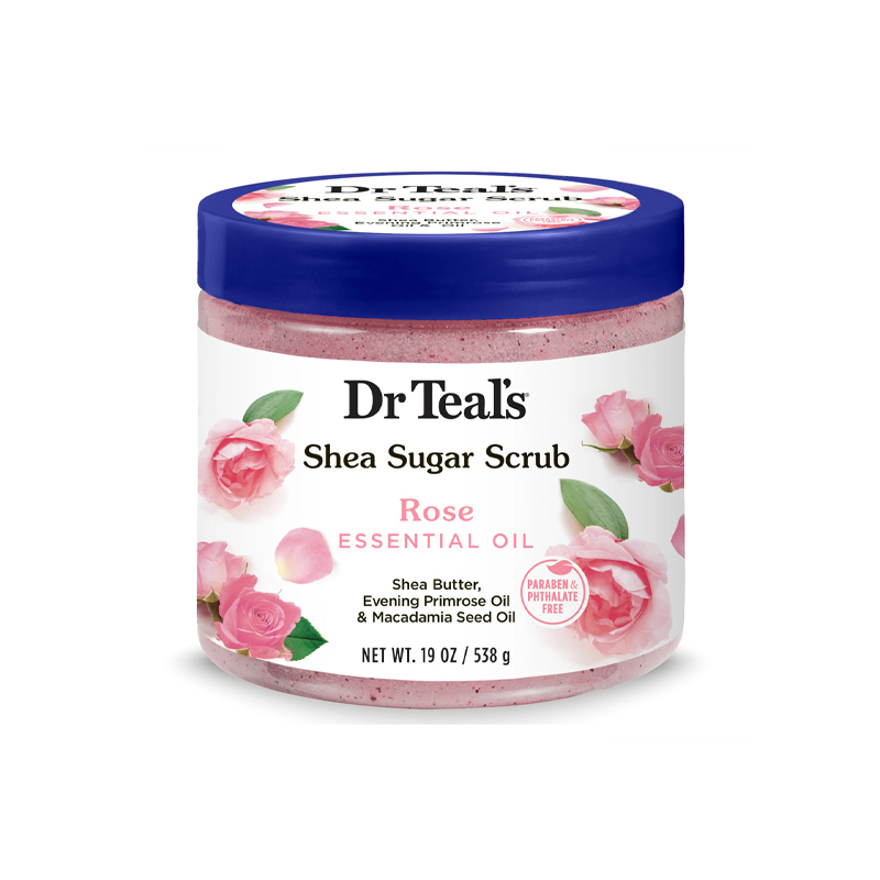 Dr TEAL’S Shea Sugar Gommage Au Sucre Karité & Rose