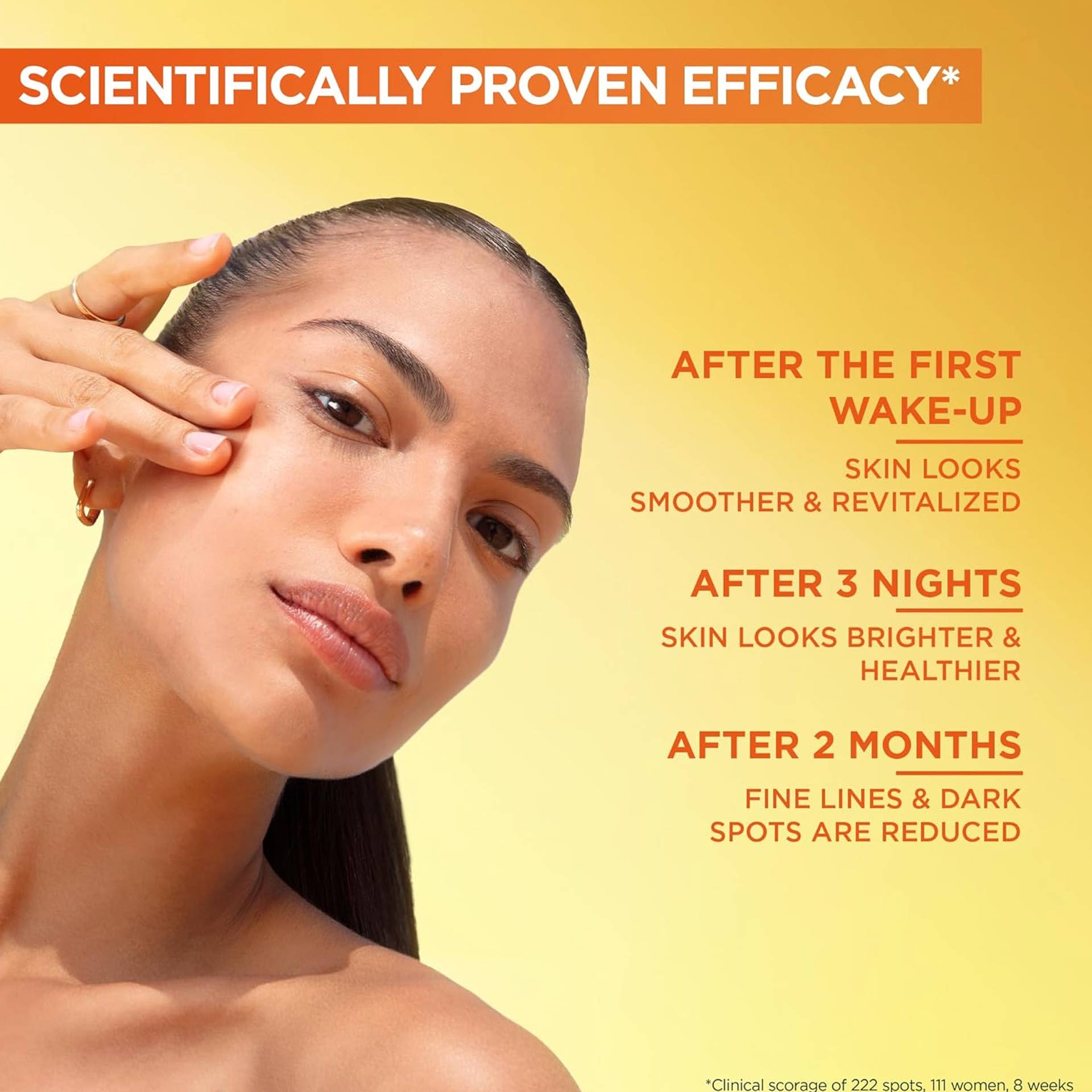 GARNIER Sérum Nuit Booster d'Éclat à La Vitamine C Pure 10%