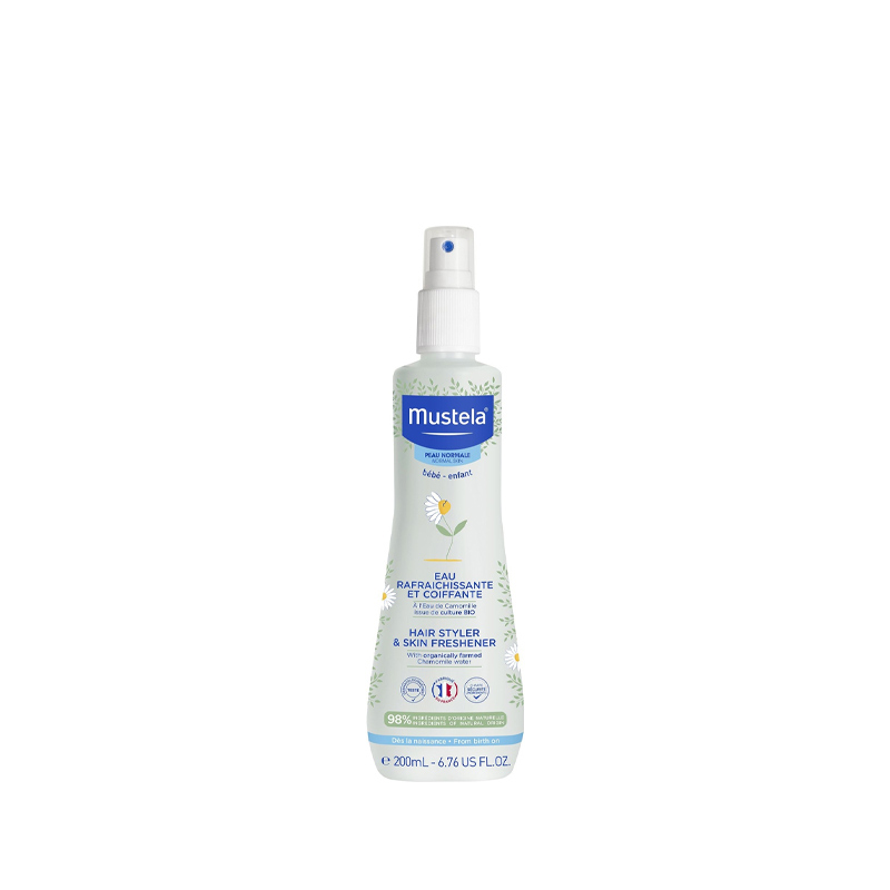 MUSTELA Eau Rafraîchissante et Coiffante à l'Eau de Camomille Bio