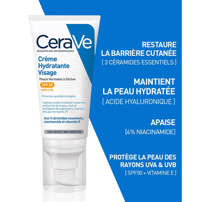 CERAVE Cr me Protectrice Hydratante SPF 50 Fabellashop C te D Ivoire CERAVE Cr me Protectrice Hydratante SPF 50 Fabellashop C te D Ivoire