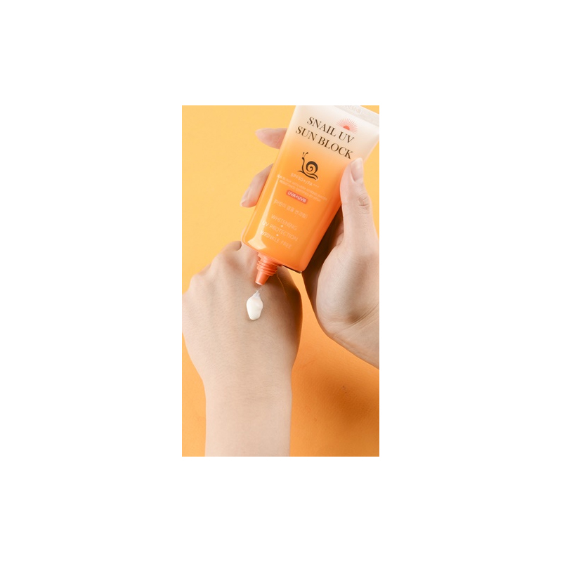 Crème Solaire Visage FPS 50 - Collagène & Extrait D'escargot - Hydratante - DISAAR BEAUTY