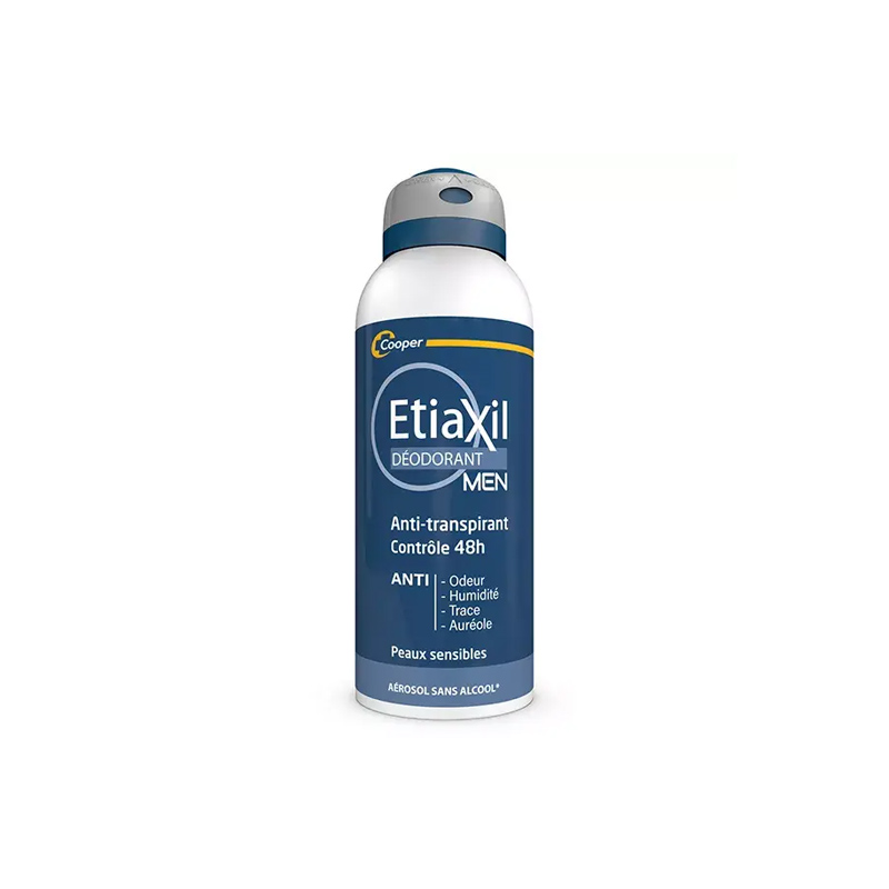 ETIAXIL Men Control 48H Déodorant en Aérosol Anti-transpirant