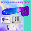 Godemichet Sex Toys Réaliste en Silicone Avec Ventouse Bleu & Vilolet