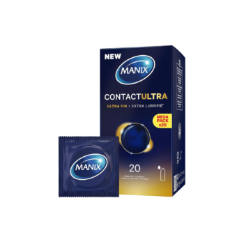 MANIX Contact Ultra Préservatifs Ultra-Fins et Extra Lubrifiés