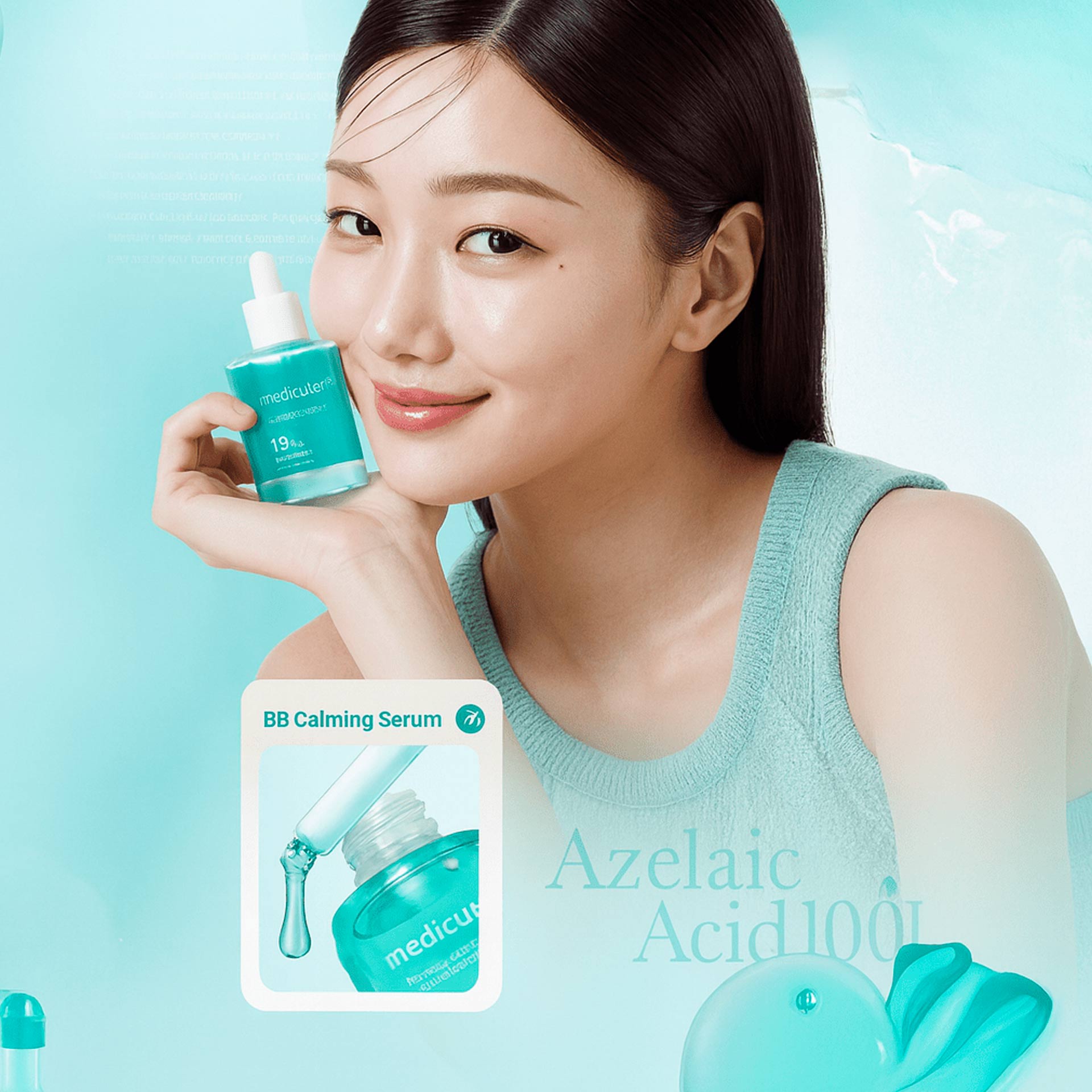 MEDICUBE Azelaic Acid 16 BB Calming Sérum Apaisant Anti-imperfections à L'Acide Azélaïque