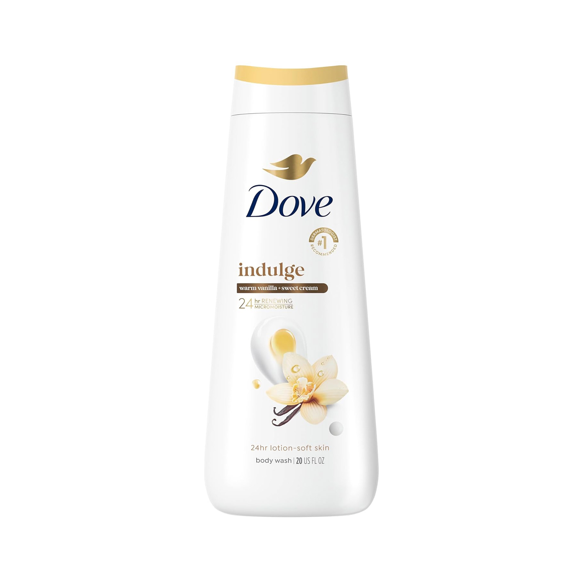 DOVE Indulge Gel Douche à La Vanille Chaude & Crème Douce